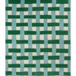 Harlequin Basket Weave Emerald Aquamarine 144107 A