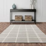 Asiatic vloerkleed Albany Grid Grey interior square