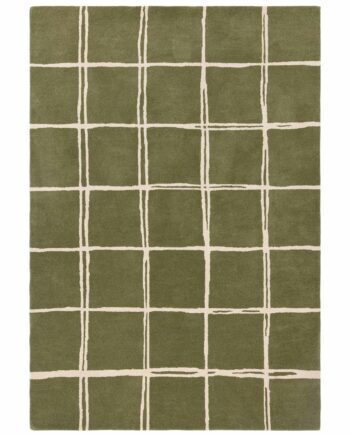 Asiatic vloerkleed Albany Grid Olive