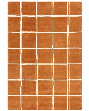 Asiatic vloerkleed Albany Grid Rust