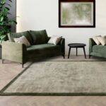 Asiatic vloerkleed Blade Border 05 Sage Olive interior square