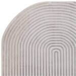 Asiatic vloerkleed Kuza shape silver grey 2