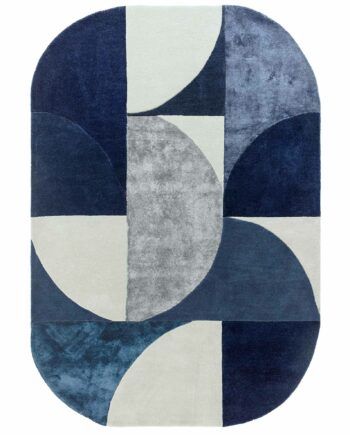 Asiatic vloerkleed Matrix 74 Oval Indigo