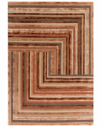 Asiatic vloerkleed Matrix 80 Network Terracotta