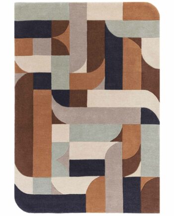 Asiatic vloerkleed Matrix 88 Klotski Terracotta