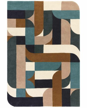 Asiatic vloerkleed Matrix 89 Klotski Teal