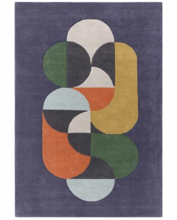 Asiatic vloerkleed Matrix 91 Statement Navy