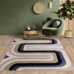 Asiatic vloerkleed Sketch SK18 Contour Blue interior square