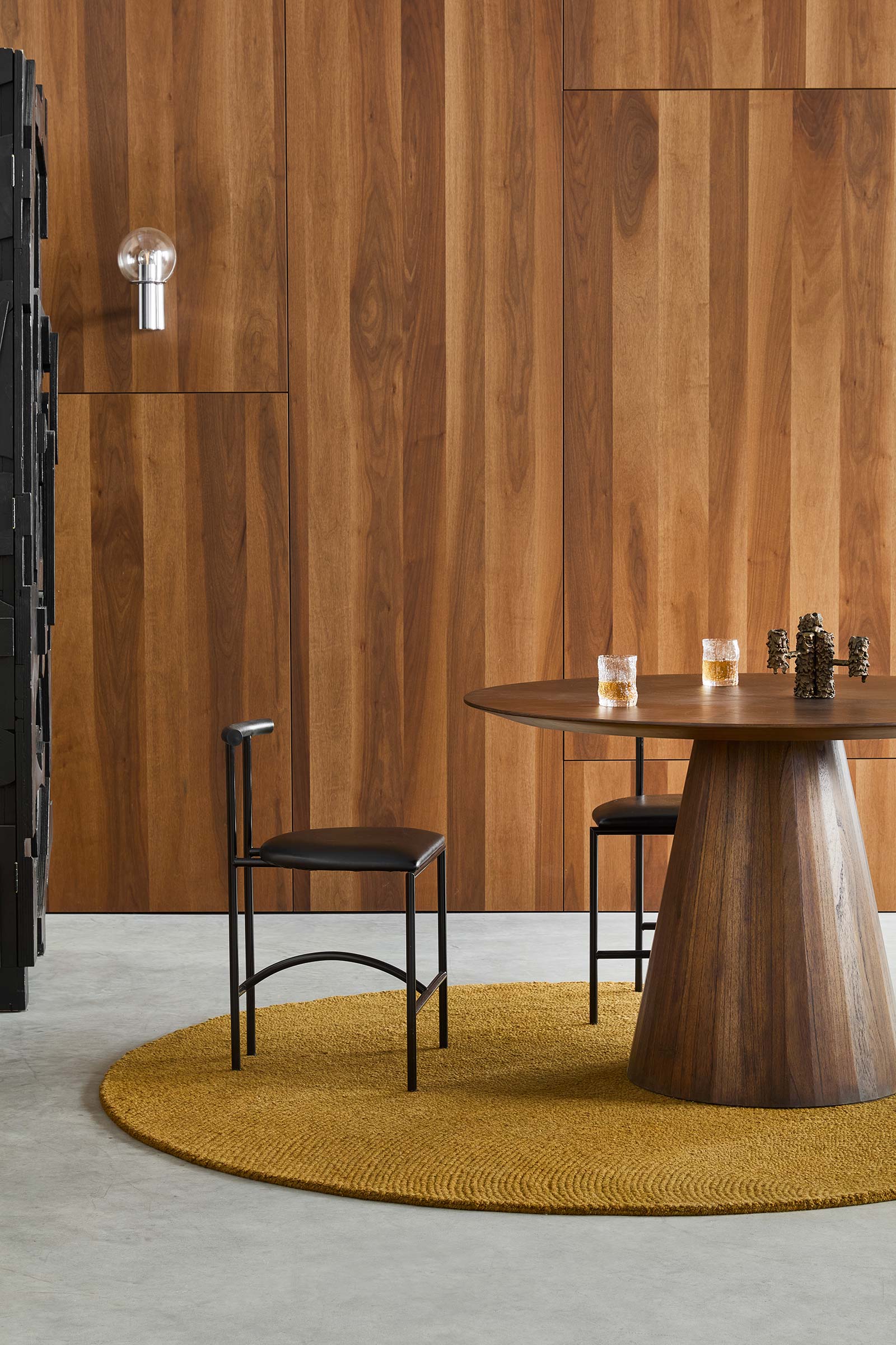 Brink Campman Decor Echo Ochre 089706 round interior A