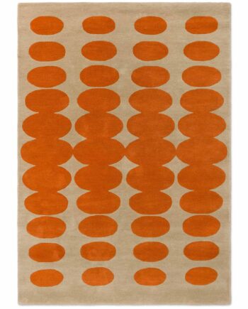 Orla Kiely Optical Oval Orange Sand 157703 A