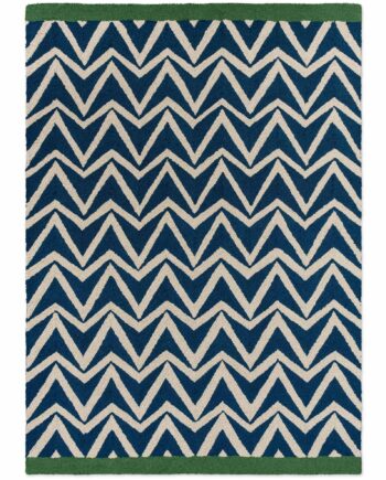 Scion Dhurrie Blue 426318 A outdoor