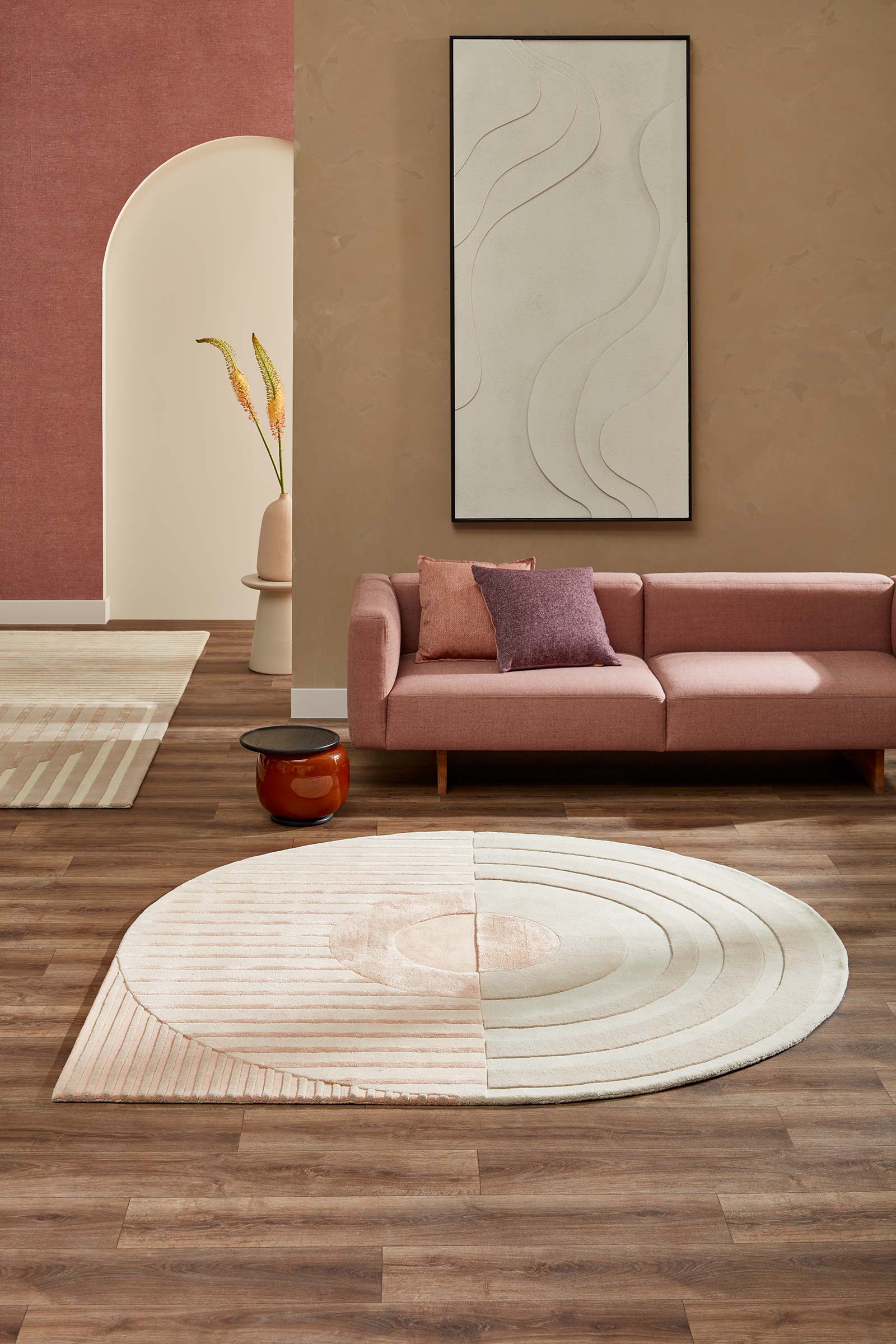 Brinker Carpets vloerkleed Fano Girare White Beige interior 1