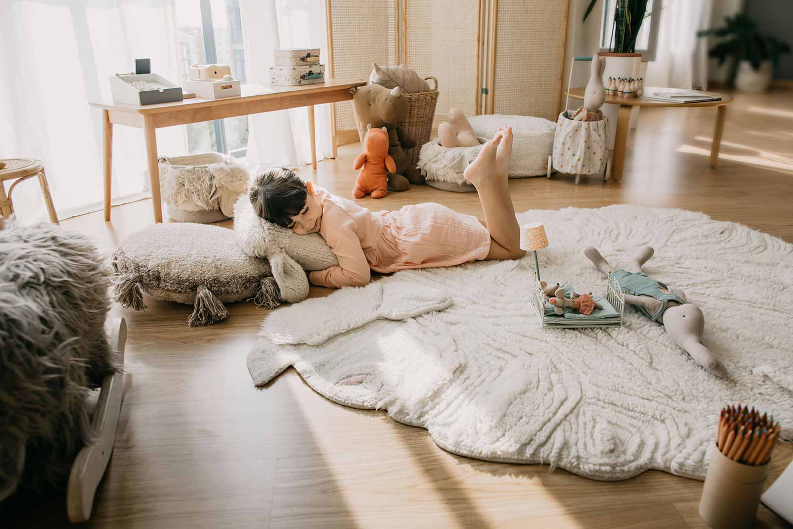 Lorena Canals Woolable vloerkleed Pink Nose Sheep WO PINOSE 41