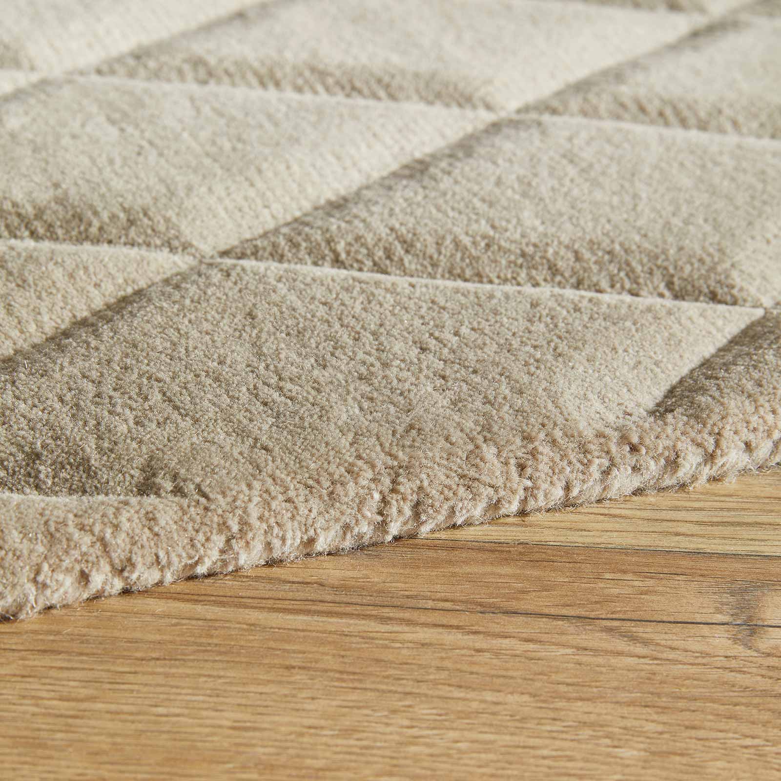 Concept Looms vloerkleed Priory PR 103 DIAMONDS TAUPE border