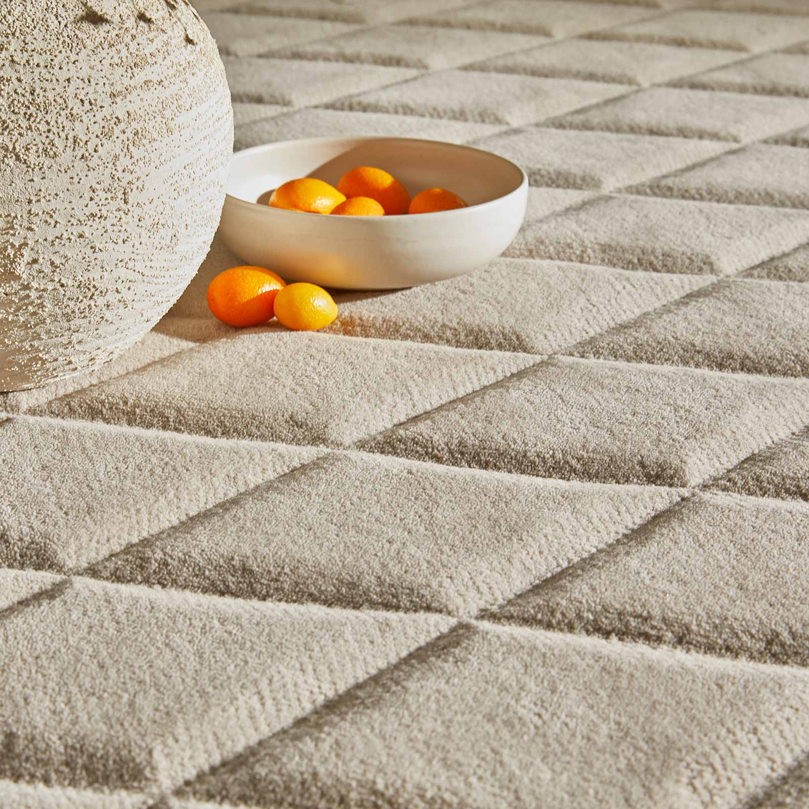 Concept Looms vloerkleed Priory PR 103 DIAMONDS TAUPE interior 3