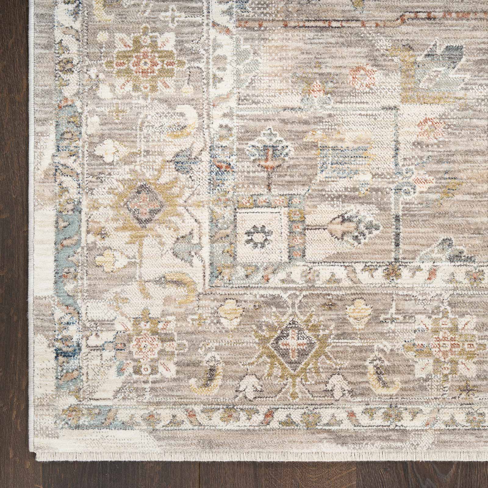 Nourison vloerkleed Antique Fusion ANF02 IVMTC IVORY MULTICOLOR 5x8 841491157756 corner