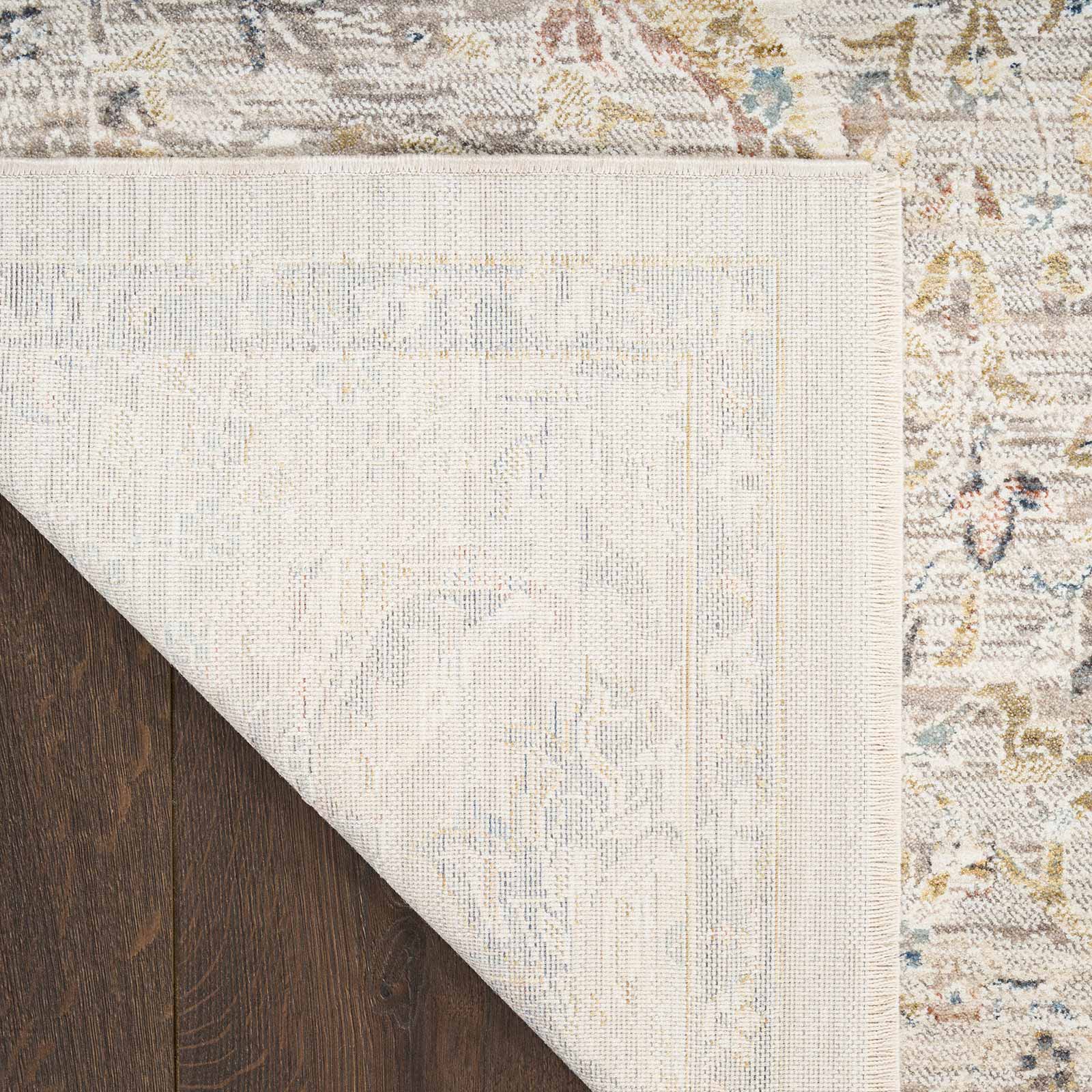 Nourison vloerkleed Antique Fusion ANF03 LTGRY LIGHT GREY 5x8 841491157879 corner B