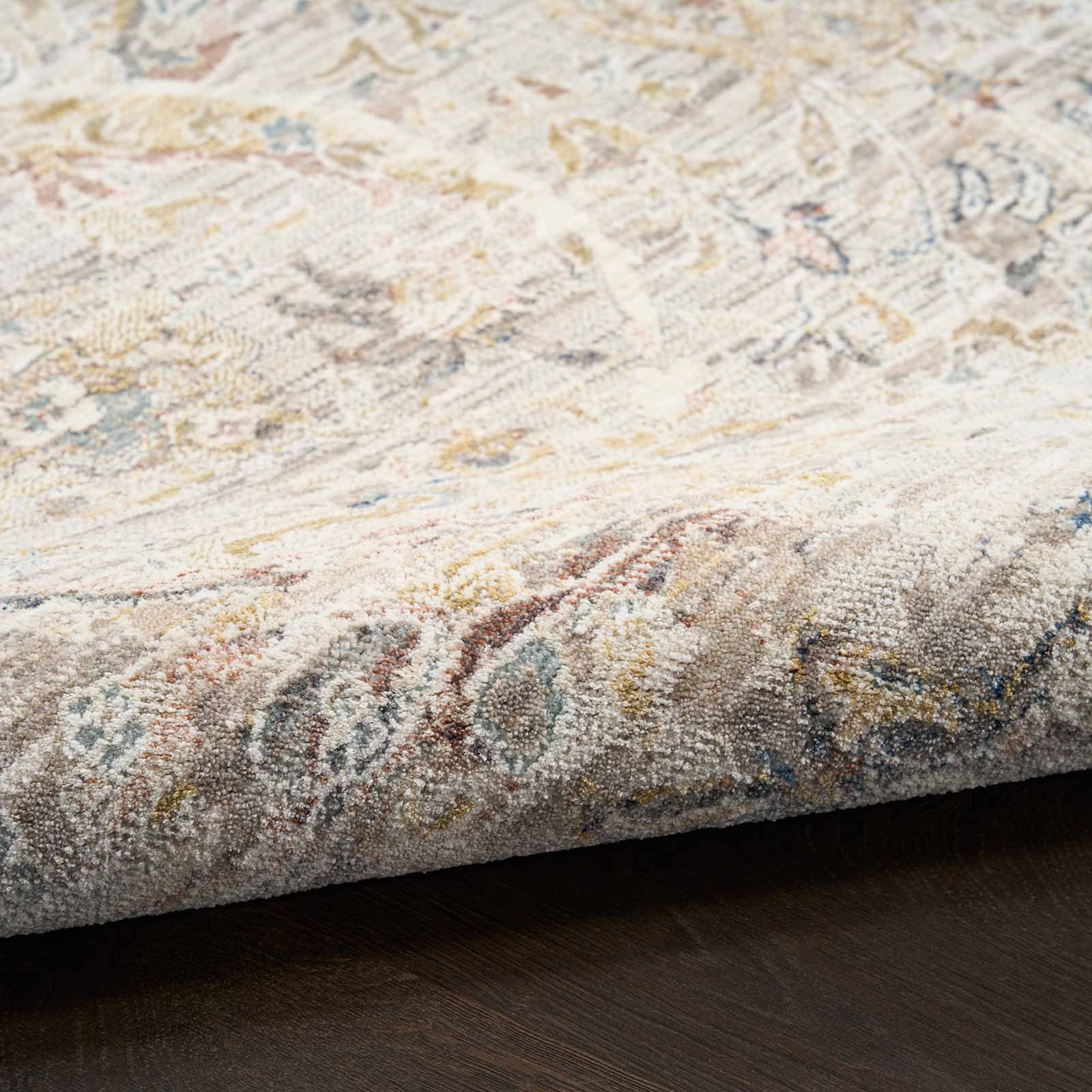 Nourison vloerkleed Antique Fusion ANF03 LTGRY LIGHT GREY 5x8 841491157879 texture 1