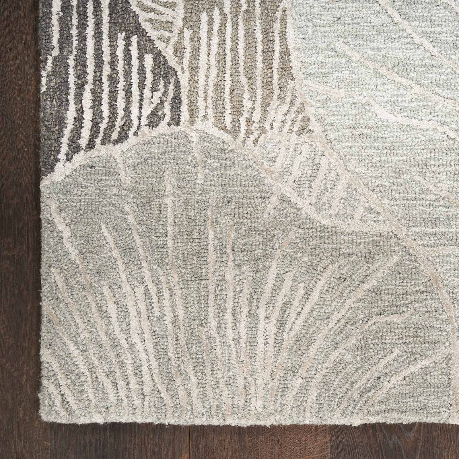 Nourison vloerkleed Avra AVR01 GREY 9x12 099446970428 corner