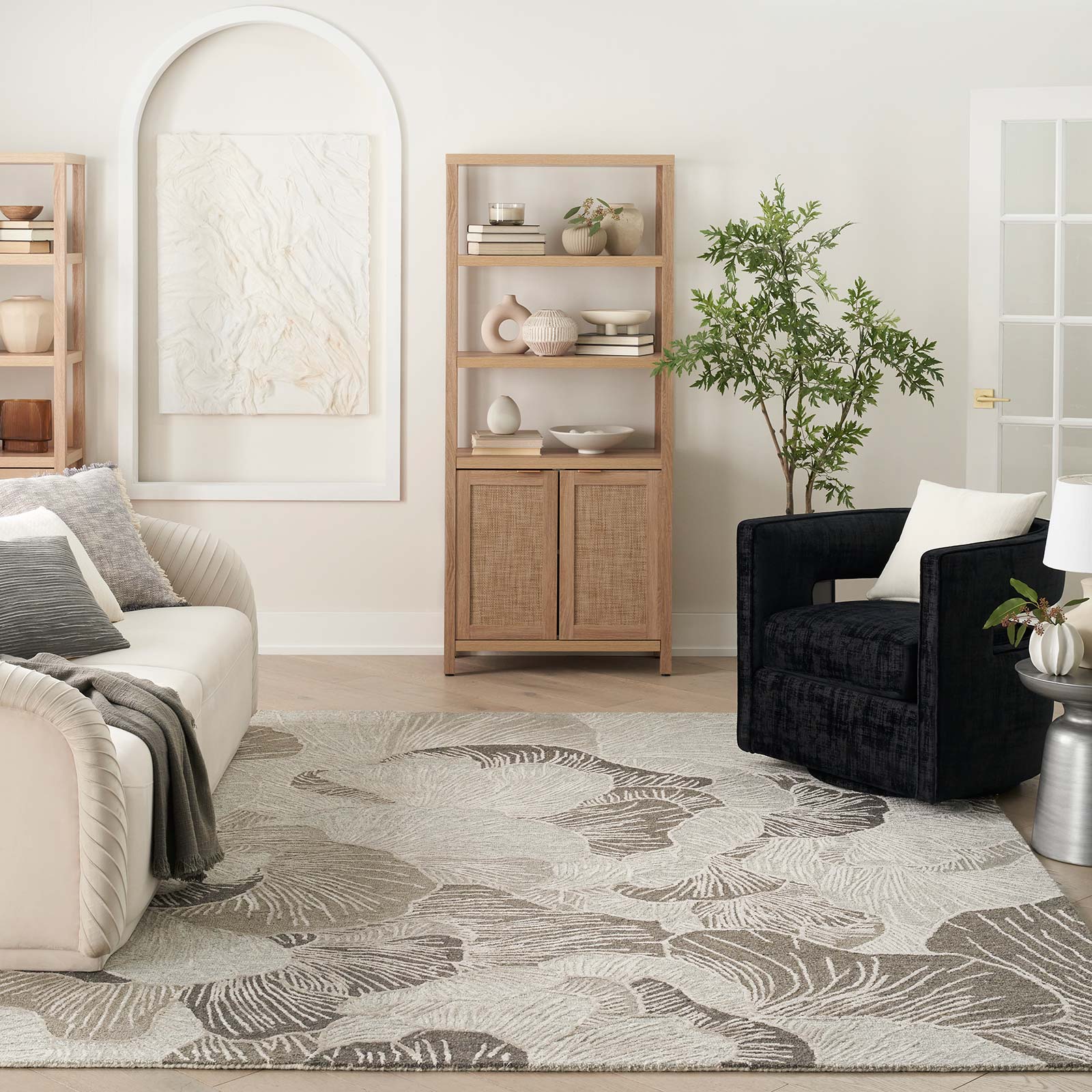 Nourison vloerkleed Avra AVR01 GREY 9x12 099446970428 interior 3