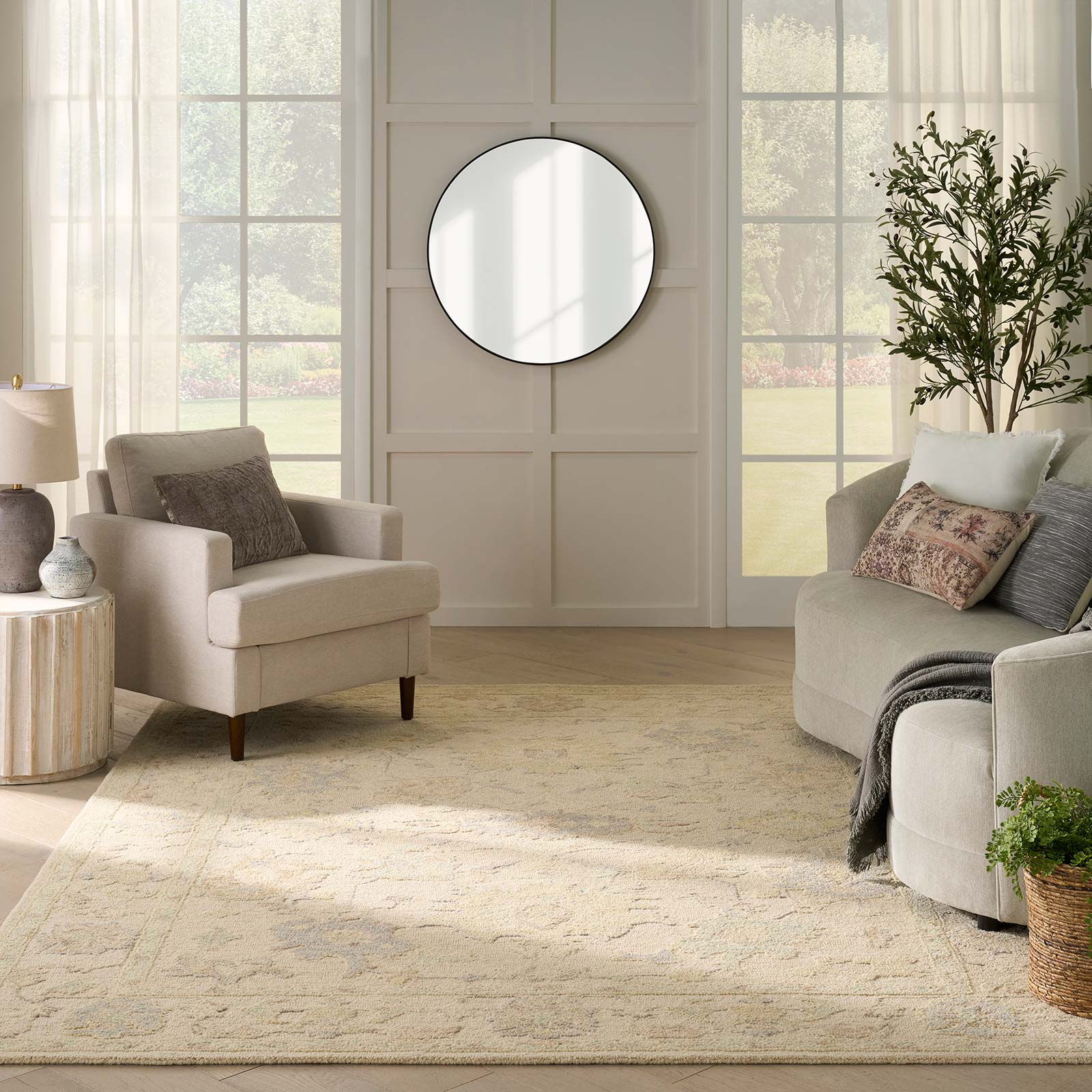 Nourison vloerkleed Maison MSO02 IVORY 8x10 0841491129234 interior 3