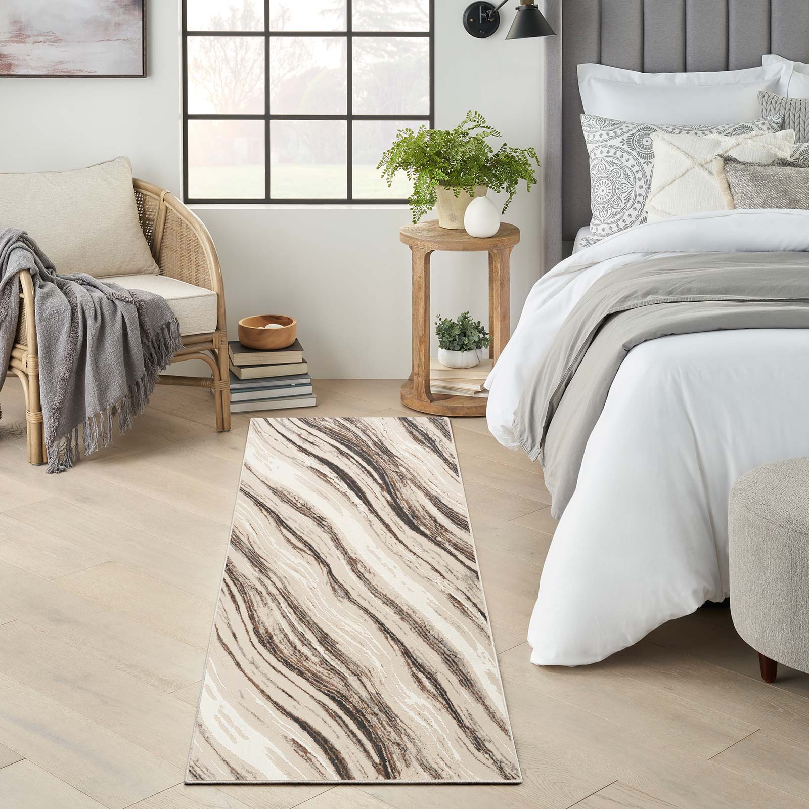 Nourison vloerkleed Sustainable Trends SUT05 BGEGY BEIGE GREY 2x8 099446954343 interior 1