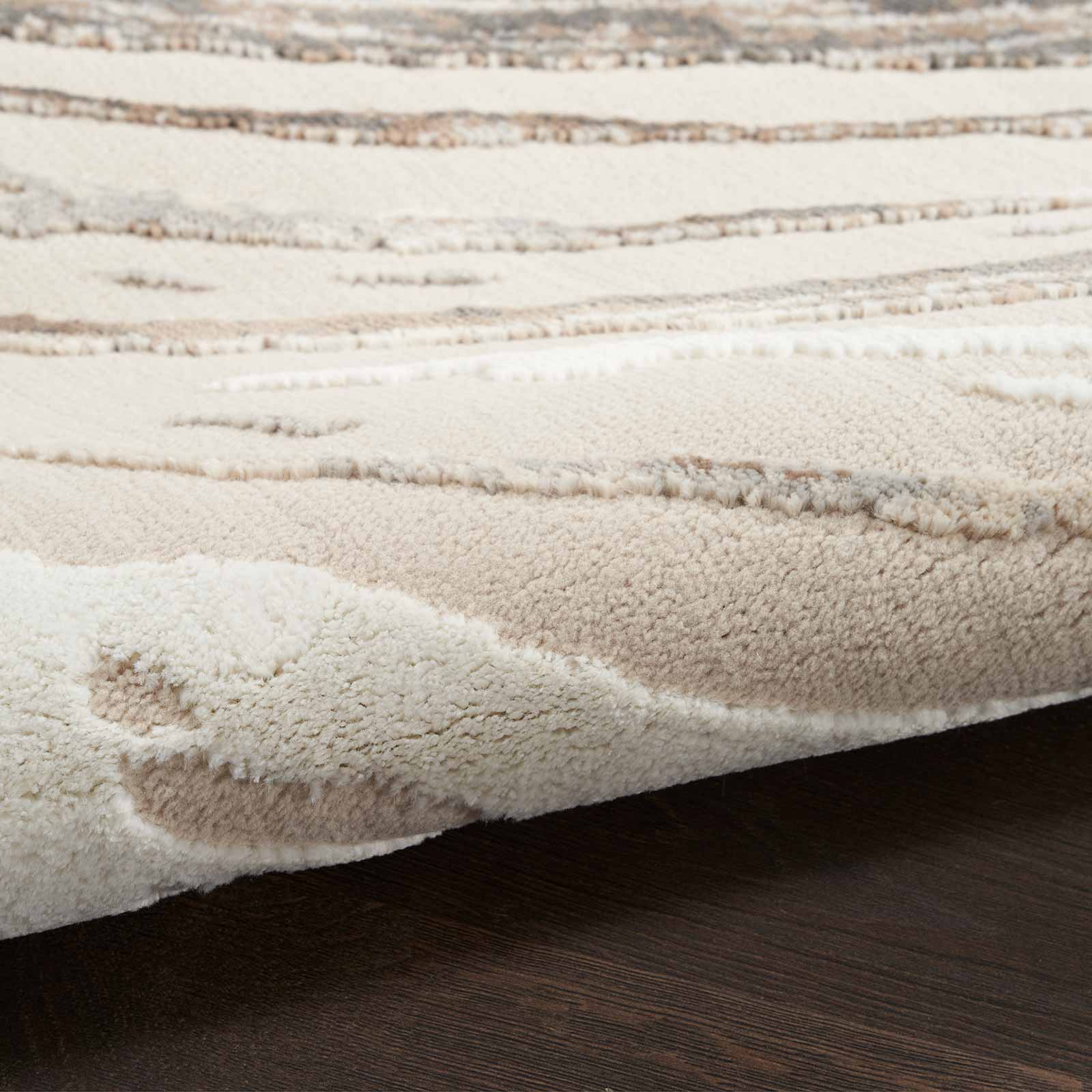 Nourison vloerkleed Sustainable Trends SUT05 BGEGY BEIGE GREY 5x7 099446954350 texture 1