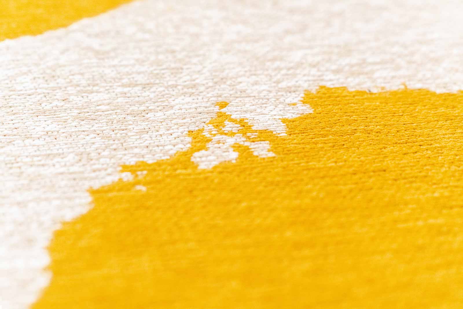 Louis De Poortere vloerkleed Craft 2084 Ribbon Pure Yellow zoom 4