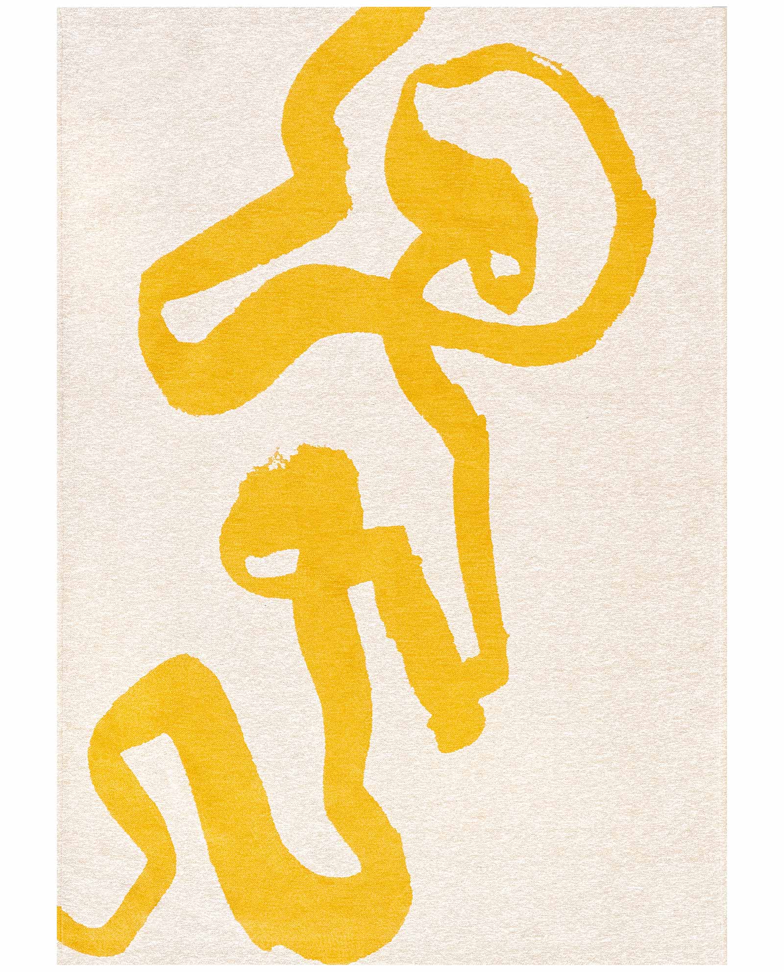 Louis De Poortere vloerkleed Craft 2084 Ribbon Pure Yellow