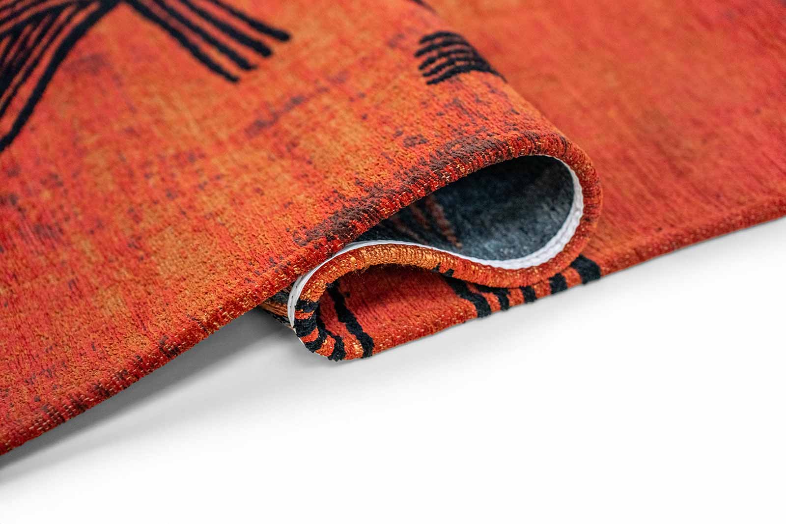Louis De Poortere vloerkleed Meditation 2069 Kanji Ginger Chocolate fold