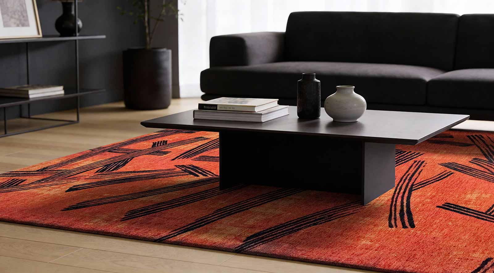 Louis De Poortere vloerkleed Meditation 2069 Kanji Ginger Chocolate interior 2