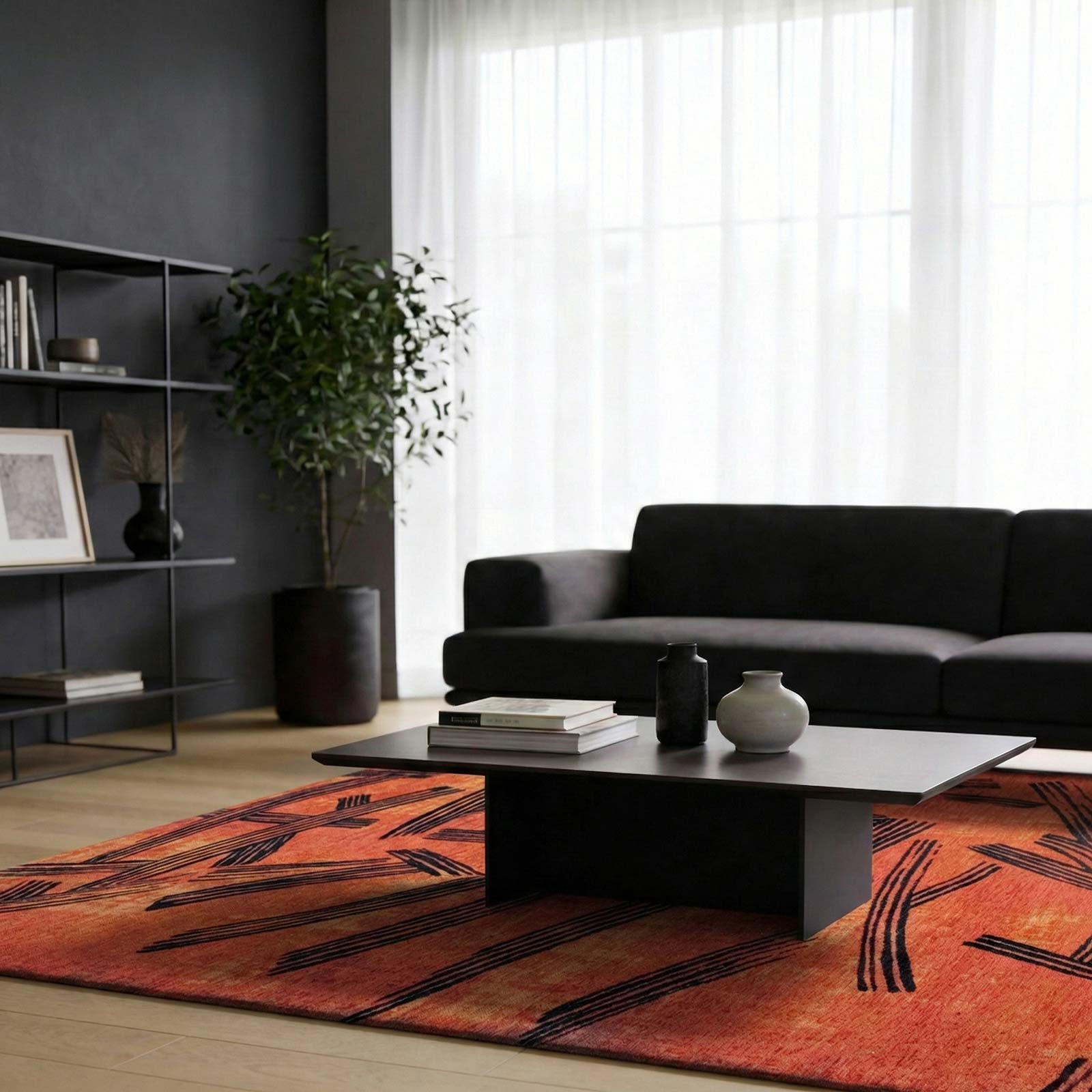 Louis De Poortere vloerkleed Meditation 2069 Kanji Ginger Chocolate interior